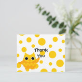 Gelbe Ochse Dankeskarte (Stehend Vorderseite)