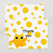 Gelbe Ochse Dankeskarte (Vorne/Hinten)