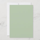 Gelbe oder goldene Boho-Rosen stilvolle Schrift Ho Einladung (Rückseite)