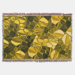 Gelbe oder goldene Farbstücke sehen aus wie golden Decke