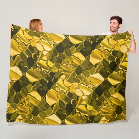 Gelbe oder goldene Farbstücke sehen aus wie golden Fleecedecke (Beispiel)