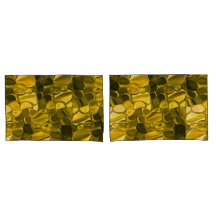 Gelbe oder goldene Farbstücke sehen aus wie golden