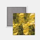 Gelbe oder goldene Farbstücke sehen aus wie golden Magnet (Vorderseite/Rückseite)