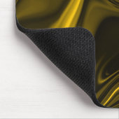 Gelbe oder goldene Kurven auf einem braunen Bild Mousepad (Ecke)