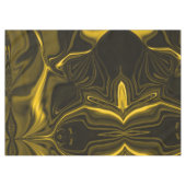 Gelbe oder vergoldet Kurven im marrom. Bild Tischdecke (Vorderseite (Horizontal))