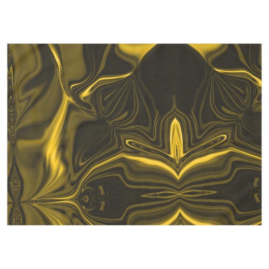 Gelbe oder vergoldet Kurven im marrom. Bild Tischdecke (Vorderseite (Horizontal))