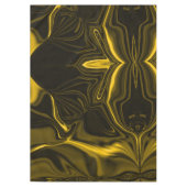 Gelbe oder vergoldet Kurven im marrom. Bild Tischdecke (Vorderseite)