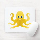 Gelbe Oktopie Mousepad (Mit Mouse)