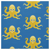 Gelbe Oktopie Stoff (Muster)