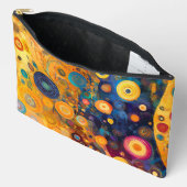 GELBE ORANGE BLAU LILA ABSTRAKTE FORMEN ZUBEHÖRTASCHE (Offen)