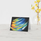 Gelbe Orange Blaue Flame Moderne Christliche Kunst Karte (Gelbe Blume)