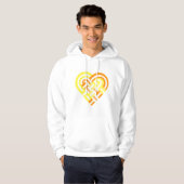 Gelbe Orange-Fahne Hoodie (Vorne ganz)