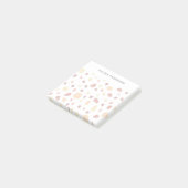 Gelbe Orange Terracotta Personalisiert Post-it Klebezettel (angewinkelt)