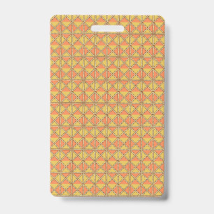 Gelbe, orange und braune Bogen von Geschenkpapier Ausweis