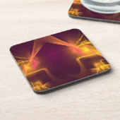 Gelbe Orange und rote Spotlights Untersetzer (Linke Seite)