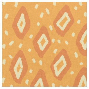 Gelbe & Orange Wurfdecke Stoff