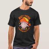 Gelbe orangefarbene Farbtöne Mushroom Abbildung Bl T-Shirt (Vorderseite)
