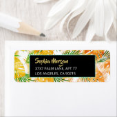 Gelbe orangefarbene tropische Blätter Name und Ans (Insitu)