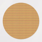 Gelbe, orangefarbene und braune Packpapiere Etiketten (Design 1)