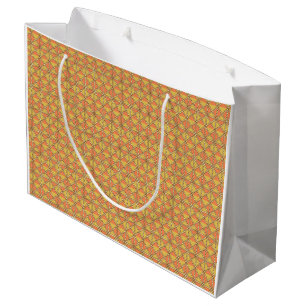 Gelbe, orangefarbene und braune Packpapiere Große Geschenktüte