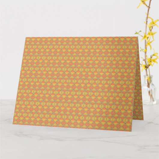 Gelbe, orangefarbene und braune Packpapiere Karte (Gelbe Blume)