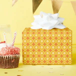 Gelbe Orangen-Donuts mit Orangenfüllung Geschenkpapier