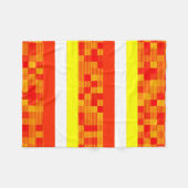 Gelbe Orangenblanke Fleecedecke (Vorderseite (Horizontal))