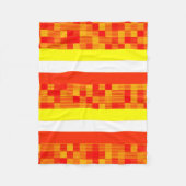Gelbe Orangenblanke Fleecedecke (Vorderseite)