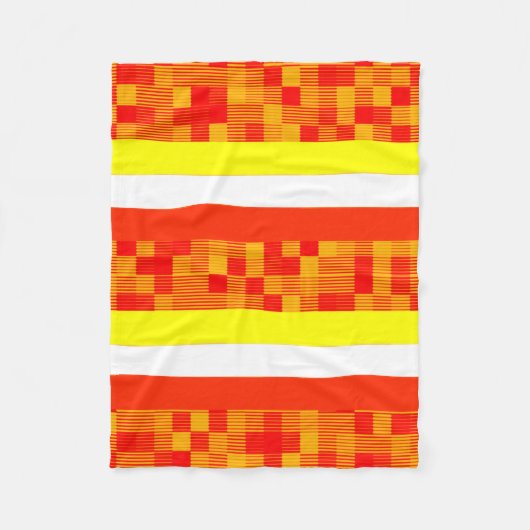 Gelbe Orangenblanke Fleecedecke (Vorderseite)
