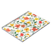 Gelbe Orangenblumen  Notizblock (Linke Seite)