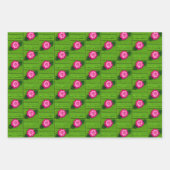 Gelbe Orangenblütenblätter Kunsthandwerk-Crochet P Geschenkpapier Set (Vorderseite 3)