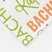Gelbe Orangenhüllen mit Name und Monogramm-Collage Fleecedecke (Ecke)