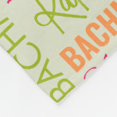 Gelbe Orangenhüllen mit Name und Monogramm-Collage Fleecedecke (Ecke)
