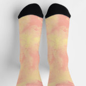 Gelbe Orangenwolken Socken (Oben)