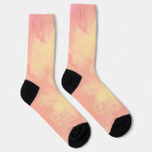 Gelbe Orangenwolken Socken (Rechts)