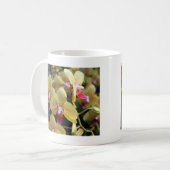 Gelbe orchide Blume Kaffeetasse (Vorderseite Links)