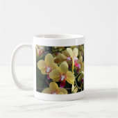 Gelbe orchide Blume Kaffeetasse (Links)