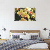 Gelbe orchide Blume Leinwanddruck (Insitu (Schlafzimmer))
