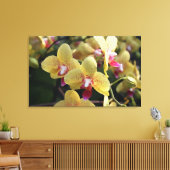 Gelbe orchide Blume Leinwanddruck (Insitu (Wohnzimmer))