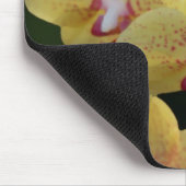 Gelbe orchide Blume Mousepad (Ecke)