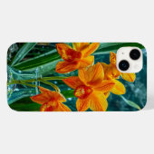 Gelbe Orchidee-Blume Case-Mate iPhone Hülle (Rückseite (Horizontal))