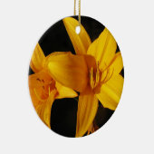 Gelbe Orchidee Keramikornament (Rechts)