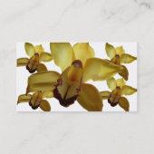 gelbe Orchidee Visitenkarte (Rückseite)