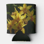 Gelbe Orchideen Dosenkühler (Rückseite)