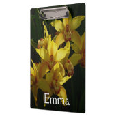 Gelbe Orchideen Klemmbrett (Links)