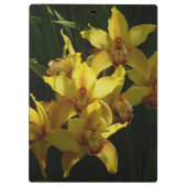 Gelbe Orchideen Klemmbrett (Rückseite)
