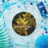 Gelbe Orchideen Pappteller (Party)