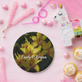 Gelbe Orchideen Pappteller (Party)