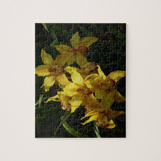 Gelbe Orchideen Puzzle (Vertikal)