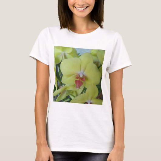 Gelbe Orchideen T-Shirt (Vorderseite)